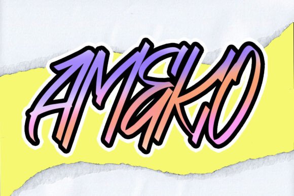 Ameko Bold Hand-Brush Font for Business Branding