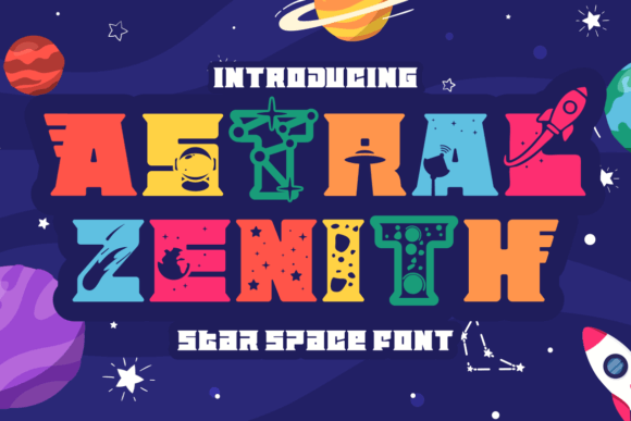 Astral Zenith Font: Elevate Your Digital Designs with Cosmic Typography