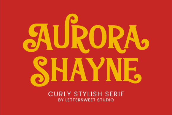 Aurora Shayne: A Playful Serif Font for Bold Digital Branding