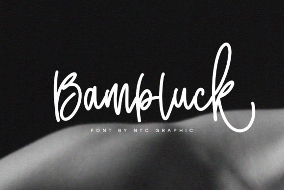 Bambluck: A Bold Handwritten Typeface for Editorial Design