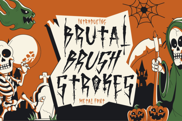 Brutal Brushstrokes Font: A Bold Typeface for Editorial Impact