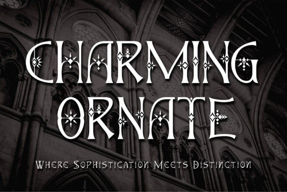Charming Ornate: A Serif Typeface with Bold Elegance