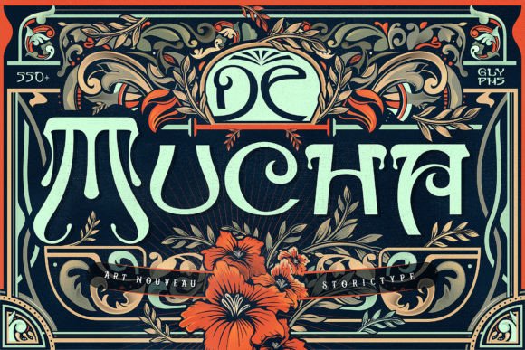 De Mucha: A Blackletter Typeface That Stands Out in Brand Design