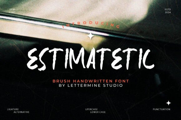 Estimatetic Font: A Bold Typeface for Editorial Design
