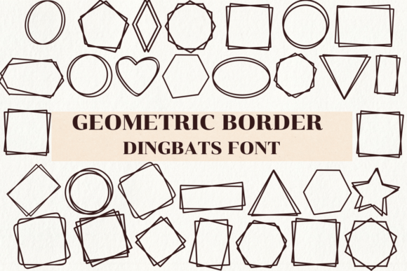 Geometric Border Font: A Stylish Addition to Editorial Design