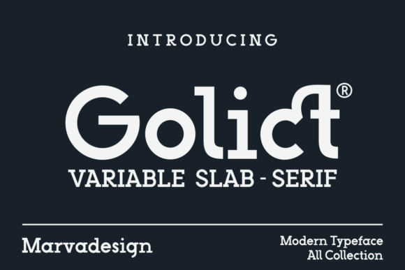 Golict Font: A Bold Slab Serif for Creative Makers
