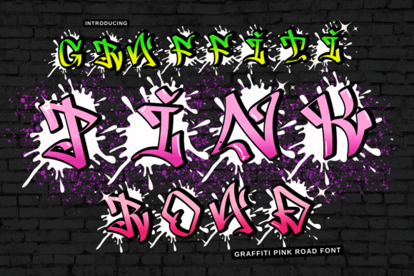 Graffiti Pink Road: A Decorative Typeface for Bold Branding