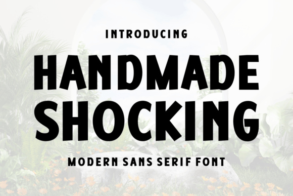 Handmade Shocking Font: Bold Typography for Bold Creations