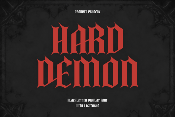 Hard Demon Font: A Bold Typeface for Digital Design