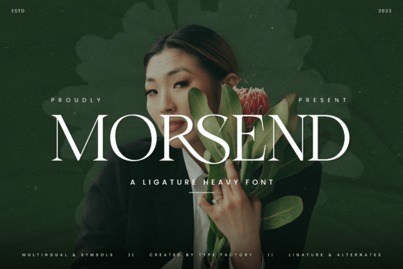 Morsend Typeface: A Sophisticated Font for Campaign Design
