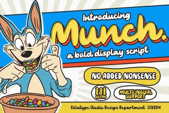 Munch Font Review: A Playful Script for Bold Branding