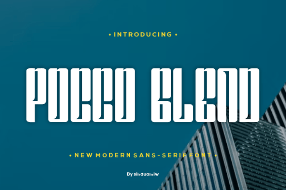 Pocco Glend: A Bold Typeface for Editorial Design