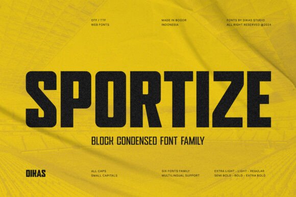 Sportize Font: A Bold Typeface for Stronger Campaigns