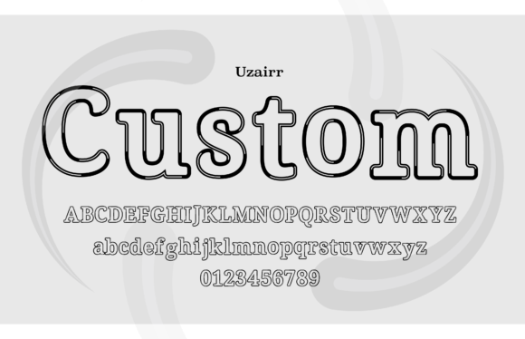 Uzairr Custom: A Serif Font for Editorial Excellence