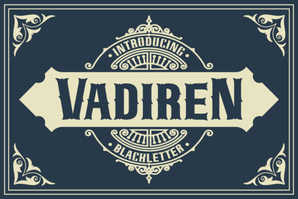 Vadiren Font Review: A Playful Twist on Gothic Style