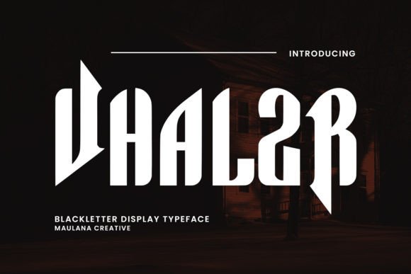 Vhalzr Font: A Bold Blackletter for Digital Branding