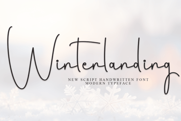 Winterlanding Font: A Bold Handwritten Typeface for Makers