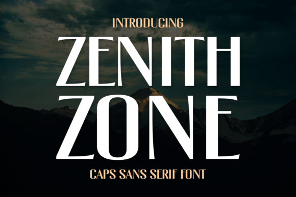 Zenith Zone Font: A Bold Serif for Craft Creations